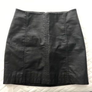 Free people pleather skirt